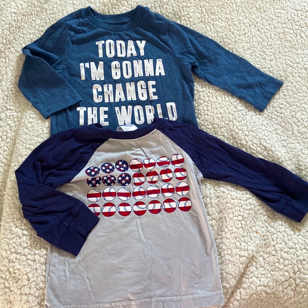 Long Sleeve Shirt Bundle 12-18M